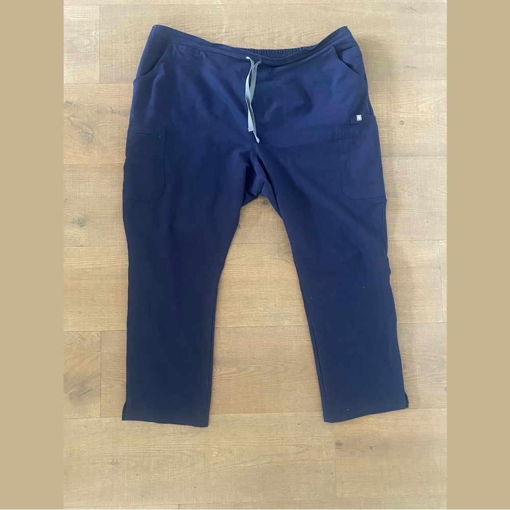 figs blue nursing nurse scrubs casual pants